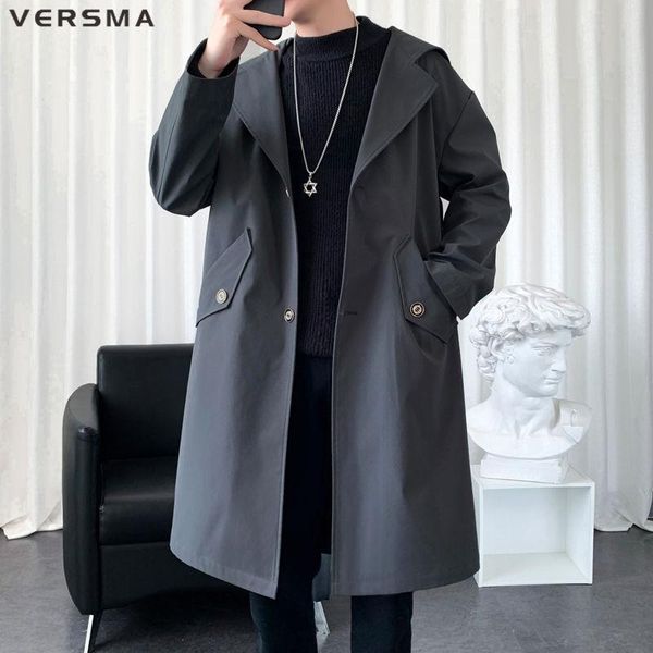 men's trench coats versma japanese trendy hooded cloak gown black coat men overcoat autumn vintage korean chic long windbreaker drop, Tan;black
men's trench coats versma japanese trendy hooded cloak gown black coat men overcoat autumn vintage korean chic long windbreaker drop, Tan;black