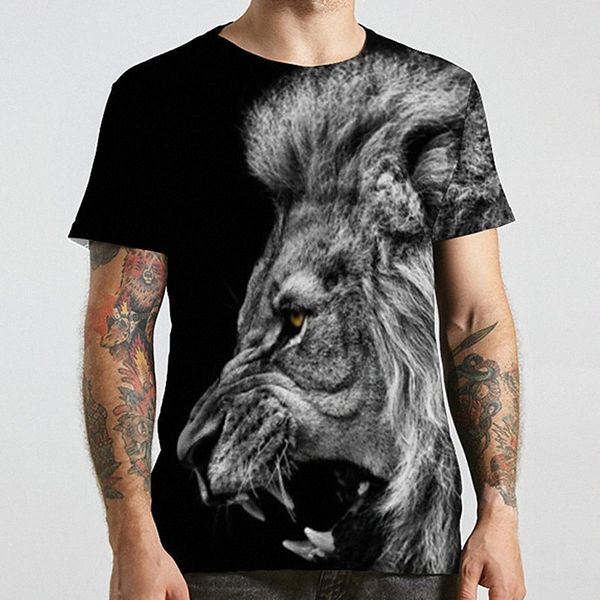 men's tee t shirt 3d print graphic prints lion animal plus size round neck casual daily print short sleeve fashion designer big and ta, White;black
men's tee t shirt 3d print graphic prints lion animal plus size round neck casual daily print short sleeve fashion designer big and ta, White;black