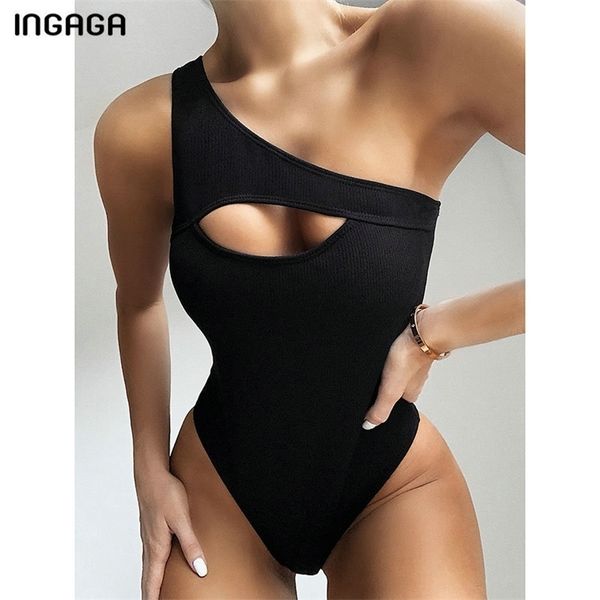 ingaga cut out swimwear women swimsuit shoulder bodysuits summer beach high bathing suit 210728, White;black
ingaga cut out swimwear women swimsuit shoulder bodysuits summer beach high bathing suit 210728, White;black