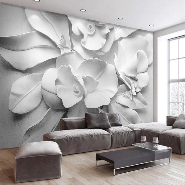 wallpapers custom simple atmospheric 3d relief flower for murals living room bedroom background wall decor waterproof cloth wallpaper 
wallpapers custom simple atmospheric 3d relief flower for murals living room bedroom background wall decor waterproof cloth wallpaper