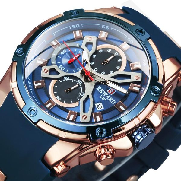 wristwatches reward watches mens 2021 military watch luxury silicone strap chronograph glow clocks sport wristwatch relogio masculino, Slivery;brown
wristwatches reward watches mens 2021 military watch luxury silicone strap chronograph glow clocks sport wristwatch relogio masculino, Slivery;brown