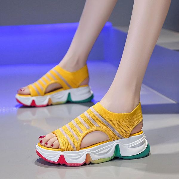 dress shoes rimocy stretch mesh sport platform sandals women summer hollow out beach woman casual mid heel slip on sandalias mujer, Black
dress shoes rimocy stretch mesh sport platform sandals women summer hollow out beach woman casual mid heel slip on sandalias mujer, Black