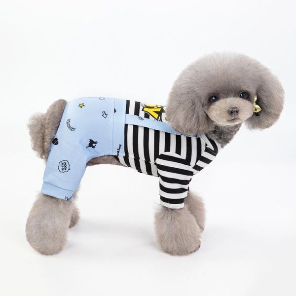 dog apparel clothes for small dogs pajamas jumpsuits stripe blue 2021 spring summer home service teddy pet supplies
dog apparel clothes for small dogs pajamas jumpsuits stripe blue 2021 spring summer home service teddy pet supplies