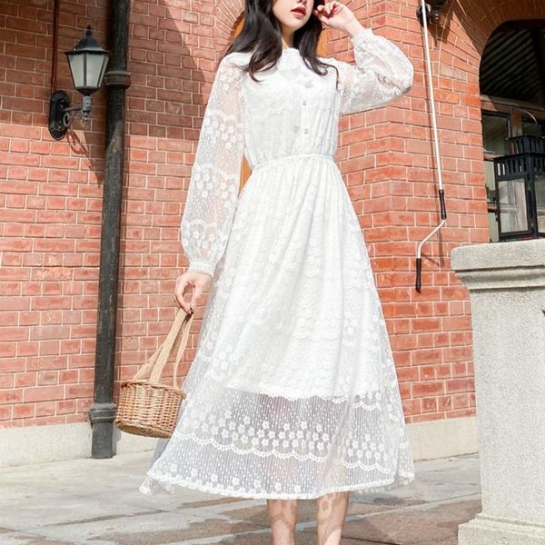 casual dresses white dress women 2021 fashion long sleeve lace hollow out elegant lady o-neck beach party dressess vestidos, Black;gray
casual dresses white dress women 2021 fashion long sleeve lace hollow out elegant lady o-neck beach party dressess vestidos, Black;gray