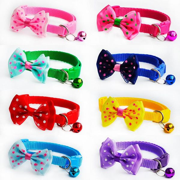cat collars & leads adjustable polyester dog with bowknot bells charm necklace pet little dogs collar for supplies
cat collars & leads adjustable polyester dog with bowknot bells charm necklace pet little dogs collar for supplies
