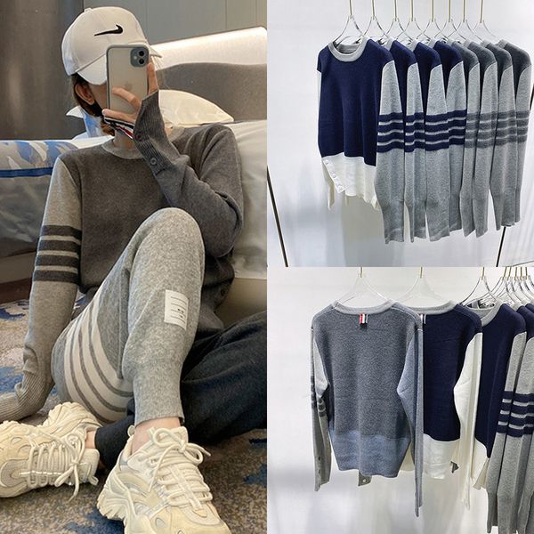 four bars tb college style 2021 autumn winter wool color matching round neck casual versatile sweater pullover sweater net red, White
four bars tb college style 2021 autumn winter wool color matching round neck casual versatile sweater pullover sweater net red, White