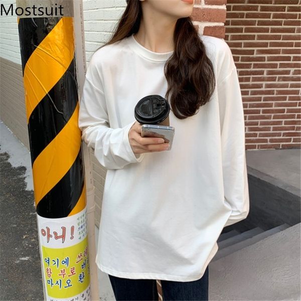 korean casual loose women t shirt full sleeve o-neck basic solid tees spring autumn fashion female t-shirts femme 210514, White
korean casual loose women t shirt full sleeve o-neck basic solid tees spring autumn fashion female t-shirts femme 210514, White