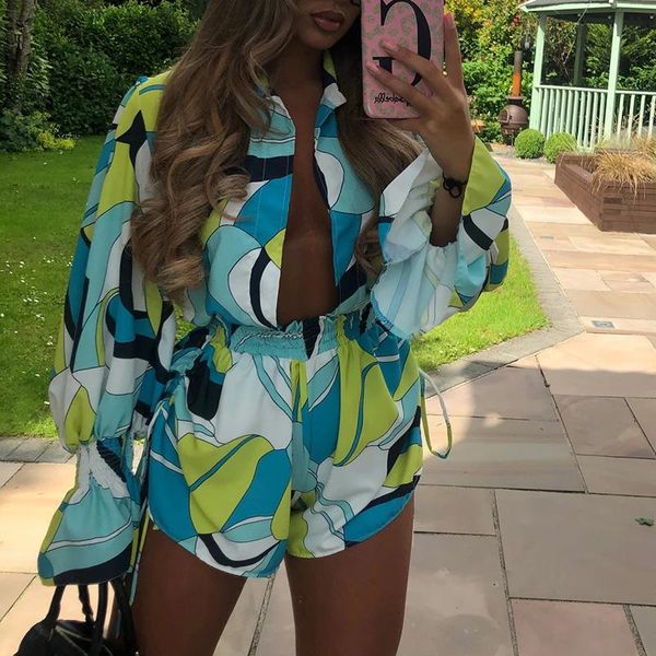 women's tracksuits women two piece set tracksuit long sleeve shirt blouse and mini shorts green boho print matching suits autumn summer, Gray
women's tracksuits women two piece set tracksuit long sleeve shirt blouse and mini shorts green boho print matching suits autumn summer, Gray