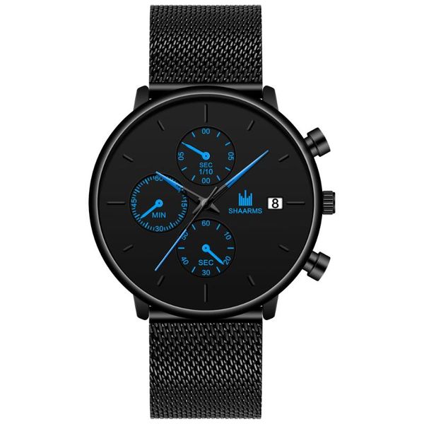 wristwatches 2021 shaarms men's earth quartz watch sleek minimalist decoration personality round mesh belt calendar, Slivery;brown
wristwatches 2021 shaarms men's earth quartz watch sleek minimalist decoration personality round mesh belt calendar, Slivery;brown