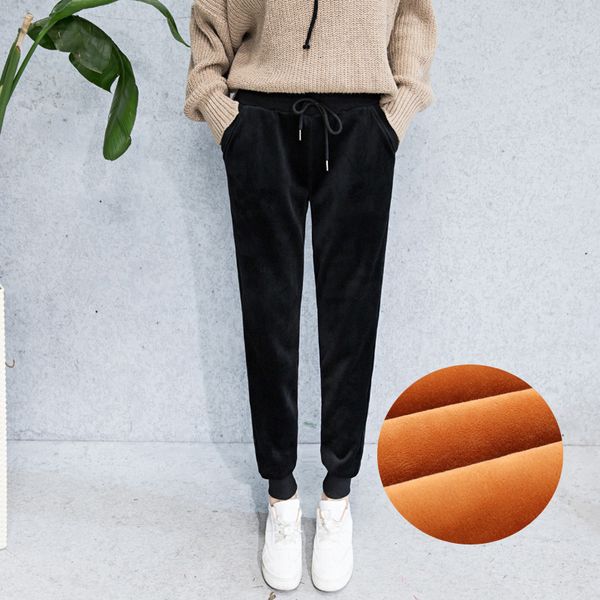 women's pants & capris 2021 thicken woman streetwear sweatpants joggers trousers winter warm leggings femme pantalon wpy1829, Black;white
women's pants & capris 2021 thicken woman streetwear sweatpants joggers trousers winter warm leggings femme pantalon wpy1829, Black;white