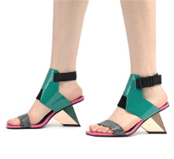 sandals 2021 brand women women's lady genuine leather fashion strange style summer buckle strap shoes, Black
sandals 2021 brand women women's lady genuine leather fashion strange style summer buckle strap shoes, Black