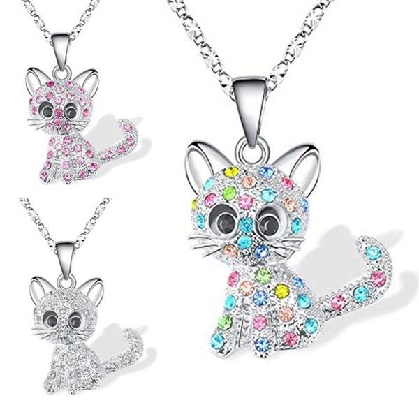 pendant necklaces cat necklace exquisite jewelry girls lover gift daughter favorite, Silver
pendant necklaces cat necklace exquisite jewelry girls lover gift daughter favorite, Silver