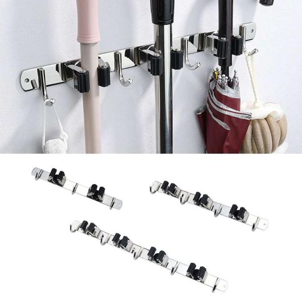 hooks & rails wall mount mop broom holder hanger heavy duty stainless steel utility rack tool
hooks & rails wall mount mop broom holder hanger heavy duty stainless steel utility rack tool