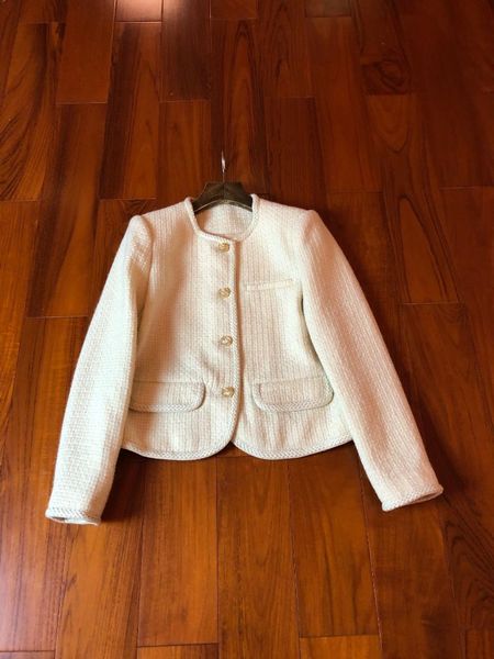 women's jackets 2021 women fashion high-quality long-sleeved round-neck tweed weaving small coat with round pendulum 0921, Black;brown
women's jackets 2021 women fashion high-quality long-sleeved round-neck tweed weaving small coat with round pendulum 0921, Black;brown