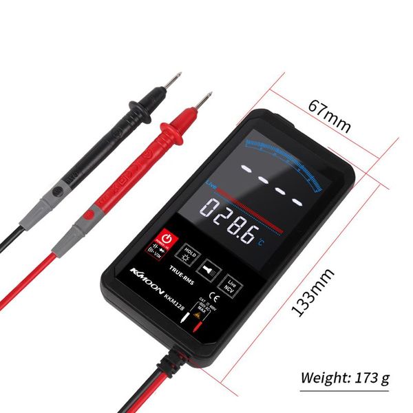 multimeters kkmoon 4.7 inch touch screen thin multimeter voltage frequency capacitance resistance meter data hold auto power off function
multimeters kkmoon 4.7 inch touch screen thin multimeter voltage frequency capacitance resistance meter data hold auto power off function
