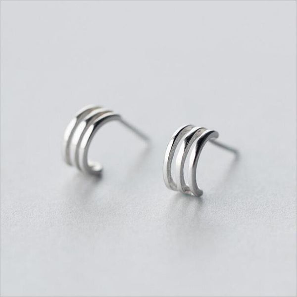 100% s925 sterling silver simple three-layer tiny cute stud earrings fine jewelry girl ear e3493, Golden;silver
100% s925 sterling silver simple three-layer tiny cute stud earrings fine jewelry girl ear e3493, Golden;silver