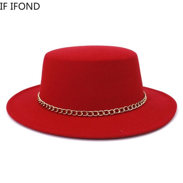 solid color winter autumn women men felt fedoras hat wide brim jazz simple flat round caps hats, Blue;gray
solid color winter autumn women men felt fedoras hat wide brim jazz simple flat round caps hats, Blue;gray