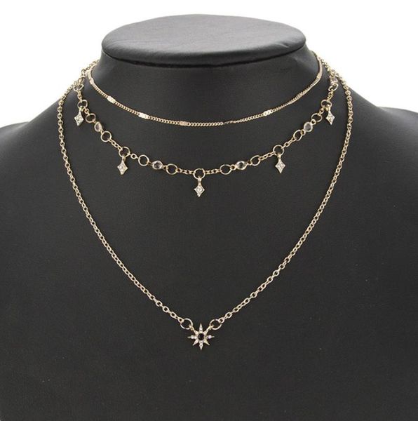 fashion star necklaces multi-layer statement for women ladies choker chain gold necklace zircon crystal pendant gifts chains, Silver
fashion star necklaces multi-layer statement for women ladies choker chain gold necklace zircon crystal pendant gifts chains, Silver