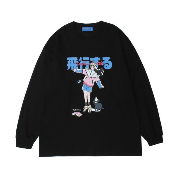men's hoodies & sweatshirts sweatshirt two-dimensional anime print pullover ins high street fashion brand loose round neck long sleeve, Black
men's hoodies & sweatshirts sweatshirt two-dimensional anime print pullover ins high street fashion brand loose round neck long sleeve, Black