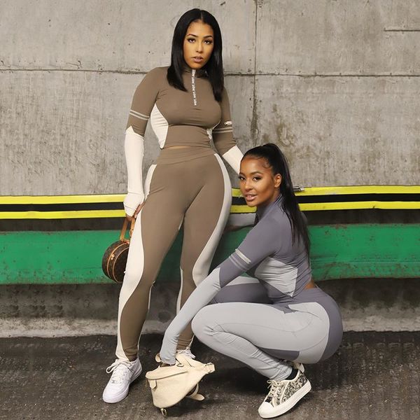 women's tracksuits zipper color block fashion two piece outfits for women spring tracksuit 2 sweat suits matching sets, Gray
women's tracksuits zipper color block fashion two piece outfits for women spring tracksuit 2 sweat suits matching sets, Gray
