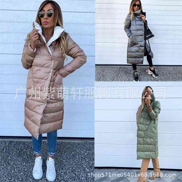 2021 autumn and winter fashion new double side down jacket cotton large female, Black
2021 autumn and winter fashion new double side down jacket cotton large female, Black