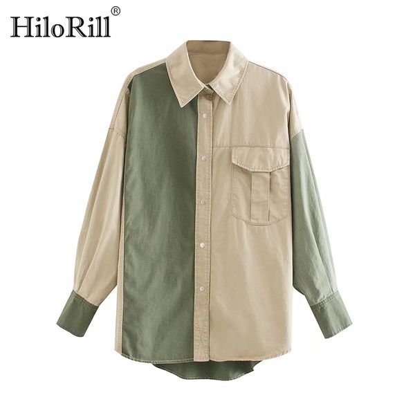 autumn women shirt jakcet coat boyfriend patchwork jacket loose long sleeve cotton ladies streetwear 210508, Black;brown
autumn women shirt jakcet coat boyfriend patchwork jacket loose long sleeve cotton ladies streetwear 210508, Black;brown