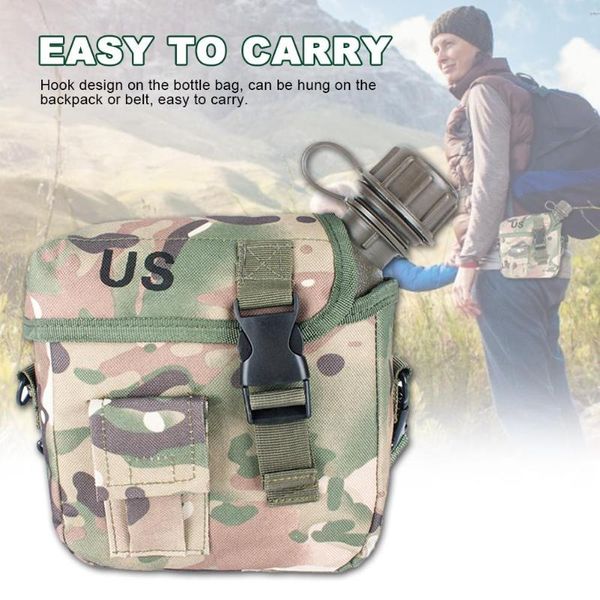 water bottle aluminum camouflage bag canteen kettle with quart cup for outdoor hiking camping equipment
water bottle aluminum camouflage bag canteen kettle with quart cup for outdoor hiking camping equipment