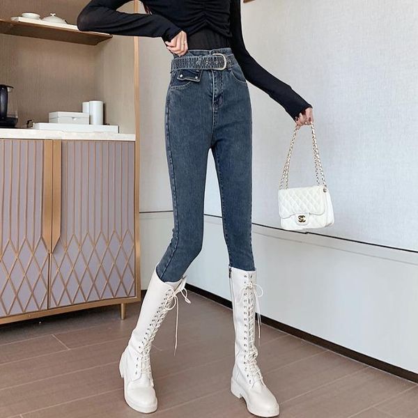 women's jeans boyfriend women 2021 spring high-waisted pencil pants female skinny woman casual 358f, Blue
women's jeans boyfriend women 2021 spring high-waisted pencil pants female skinny woman casual 358f, Blue