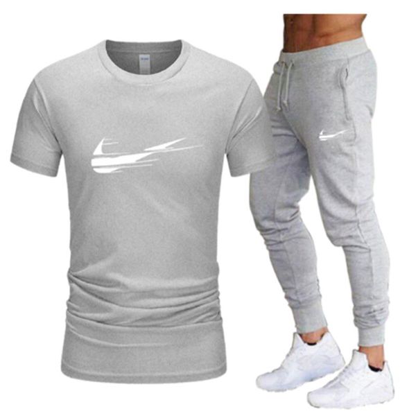 men's tracksuits casual sets tracksuit summer men two piece set t shirt brand track clothing male sweatsuit sports suits s-2xl, Gray
men's tracksuits casual sets tracksuit summer men two piece set t shirt brand track clothing male sweatsuit sports suits s-2xl, Gray