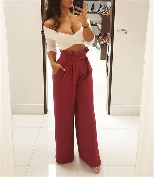 high waist palazzo denim womens pants look wide leg long culottes trousers belt loose soft solid, Black;white
high waist palazzo denim womens pants look wide leg long culottes trousers belt loose soft solid, Black;white