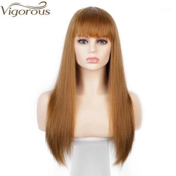 vigorous long straight wigs with bangs light brown synthetic for women natural fake hair heat resistant fiber1, Black
vigorous long straight wigs with bangs light brown synthetic for women natural fake hair heat resistant fiber1, Black