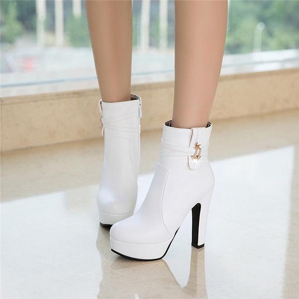 boots 2021 autumn winter plus size women's super high heel round toe thick bottom short tube fashion all-match, Black
boots 2021 autumn winter plus size women's super high heel round toe thick bottom short tube fashion all-match, Black