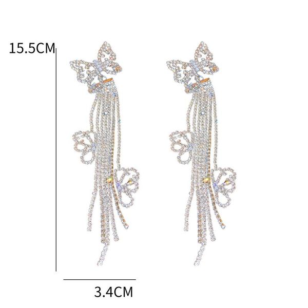 dangle & chandelier long tassel rhinestone drop earrings for women oversize hollow butterfly crystal jewelry accessories, Silver
dangle & chandelier long tassel rhinestone drop earrings for women oversize hollow butterfly crystal jewelry accessories, Silver