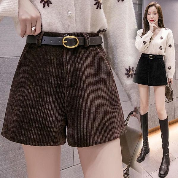 women's shorts autumn winter 2021 high waist with belt female casual solid loose wide leg ladies a line g126, White;black
women's shorts autumn winter 2021 high waist with belt female casual solid loose wide leg ladies a line g126, White;black