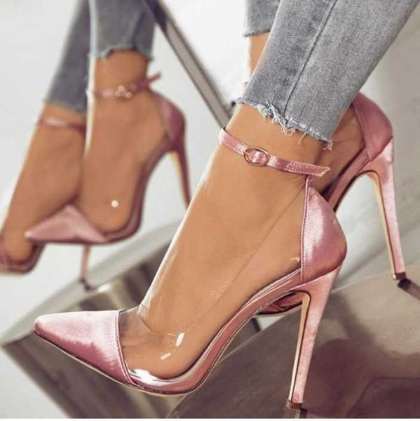 sandalia feminina woman elegant thin high heels sandals buckle strap pointed toe pumps summer dress transparent shoes, Black
sandalia feminina woman elegant thin high heels sandals buckle strap pointed toe pumps summer dress transparent shoes, Black