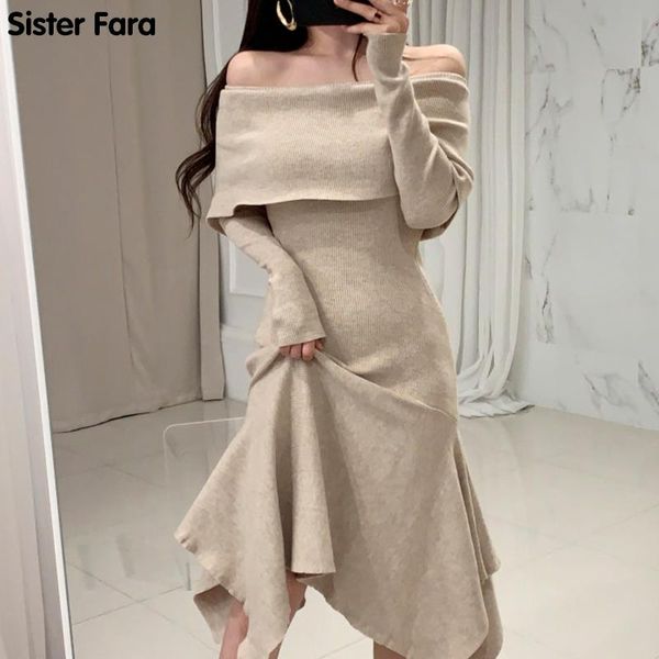 sister fara spring autumn woman's slash neck knitting hedging long sleeve dress fashion harajuku ol office lady dresses casual, Black;gray
sister fara spring autumn woman's slash neck knitting hedging long sleeve dress fashion harajuku ol office lady dresses casual, Black;gray