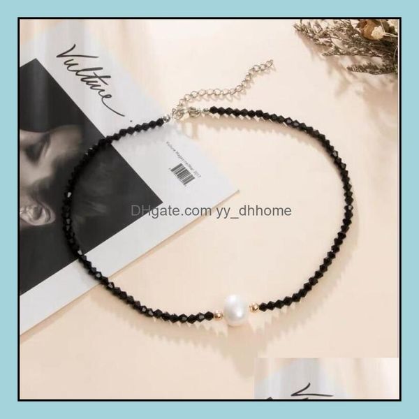 beaded necklaces & pendants jewelrykorean black crystal collars chain choker necklace neck aessories beads drop delivery 2021 p42yb, Silver
beaded necklaces & pendants jewelrykorean black crystal collars chain choker necklace neck aessories beads drop delivery 2021 p42yb, Silver