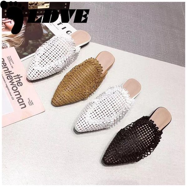 slippers 2021 summer autumn cane weave mules shoes fashion pointed toe women outside beach flat slides half slipper, Black
slippers 2021 summer autumn cane weave mules shoes fashion pointed toe women outside beach flat slides half slipper, Black