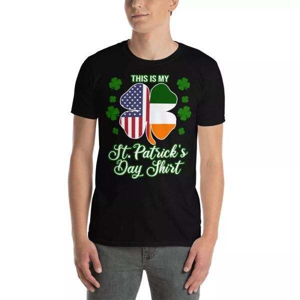 This Is My St Patrick's Day Shirt Cool America Irish Flag Shamrock T-Shirt, White;black
This Is My St Patrick's Day Shirt Cool America Irish Flag Shamrock T-Shirt, White;black