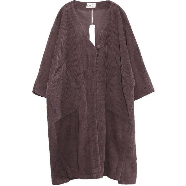 women's trench coats 2021 autumn clothing korean version of loose large-code literary and artistic wick velvet a disc buckle long wind, Tan;black
women's trench coats 2021 autumn clothing korean version of loose large-code literary and artistic wick velvet a disc buckle long wind, Tan;black