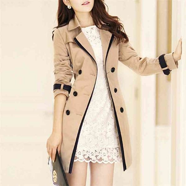 trench coat for women autumn casual double breasted female long coats plus size casaco feminino ladies windbreaker 210820, Tan;black
trench coat for women autumn casual double breasted female long coats plus size casaco feminino ladies windbreaker 210820, Tan;black