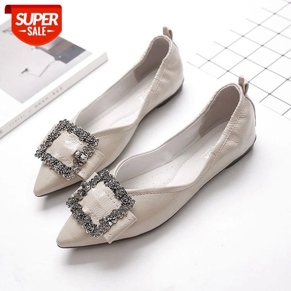 apricot shallow metal decoration faux patent leather soft bottom shoes classic buckle strap flat shoes pointed casual #2g36
apricot shallow metal decoration faux patent leather soft bottom shoes classic buckle strap flat shoes pointed casual #2g36