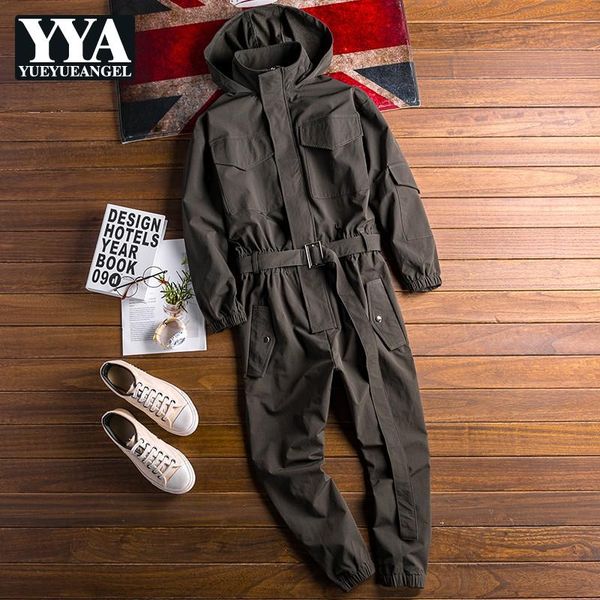 men's pants 2021 autumn mens hoody overalls long sleeve jumpsuit joggers cargo hip hop casual jumpsuits sashes one piece rompers, Black
men's pants 2021 autumn mens hoody overalls long sleeve jumpsuit joggers cargo hip hop casual jumpsuits sashes one piece rompers, Black