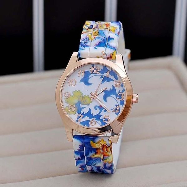 silicon strap watch beautiful flower porcelain design wristwatch women students girls lxh wristwatches, Slivery;brown
silicon strap watch beautiful flower porcelain design wristwatch women students girls lxh wristwatches, Slivery;brown