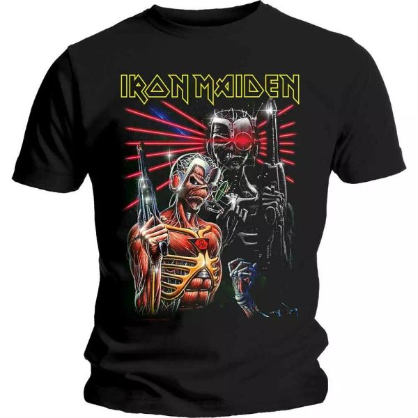 official iron maiden t shirt terminate black mens classic rock metal tee unisex, White;black
official iron maiden t shirt terminate black mens classic rock metal tee unisex, White;black