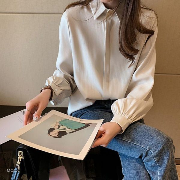 women harajuku shirt vintage cardigan blouse oversized long sleeve ladies spring autumn clothes 2021 plus size shirts female women's bl, White
women harajuku shirt vintage cardigan blouse oversized long sleeve ladies spring autumn clothes 2021 plus size shirts female women's bl, White