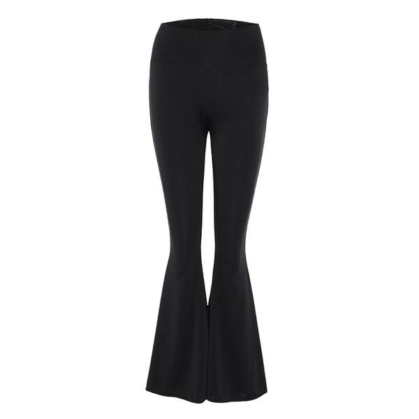 yoga outfit 40# high waist ankle length leggings women casual push up seamless wide leg long palazzo bell bottom pants breathable