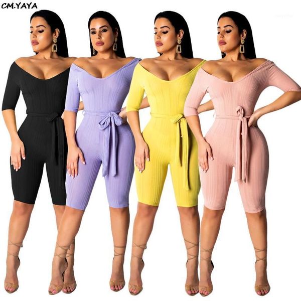 women summer playsuit half length sleeve off shoulder v-neck sashes bodycon knitted knee jumpsuit romper s3519 women's tracksuits, Gray
women summer playsuit half length sleeve off shoulder v-neck sashes bodycon knitted knee jumpsuit romper s3519 women's tracksuits, Gray