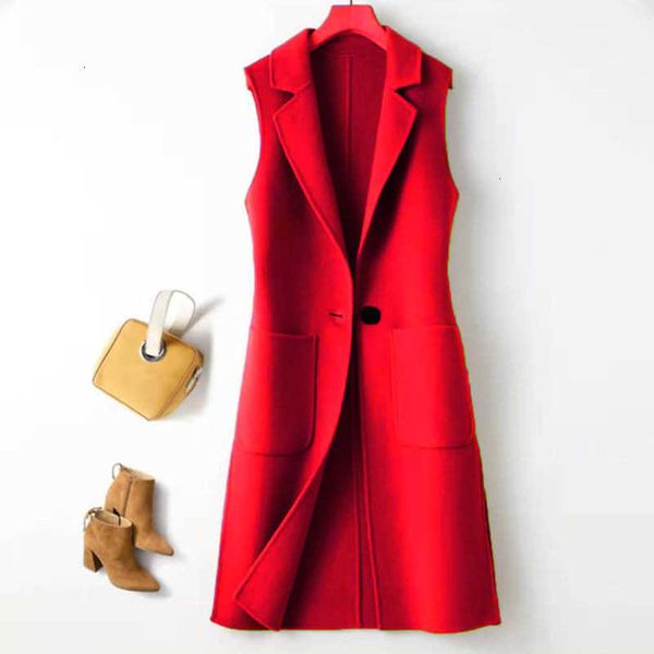 women's vests spring autumn mid-length woolen vest women fashion temperament slim sleeveless jacket female waistcoa 1iuy, Black;white
women's vests spring autumn mid-length woolen vest women fashion temperament slim sleeveless jacket female waistcoa 1iuy, Black;white