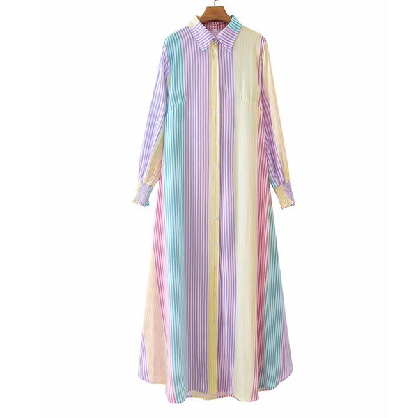 casual dresses yenkye fall women multicolor striped long shirt dress female lapel collar loose vestido ladies cotton autumn, Black;gray
casual dresses yenkye fall women multicolor striped long shirt dress female lapel collar loose vestido ladies cotton autumn, Black;gray